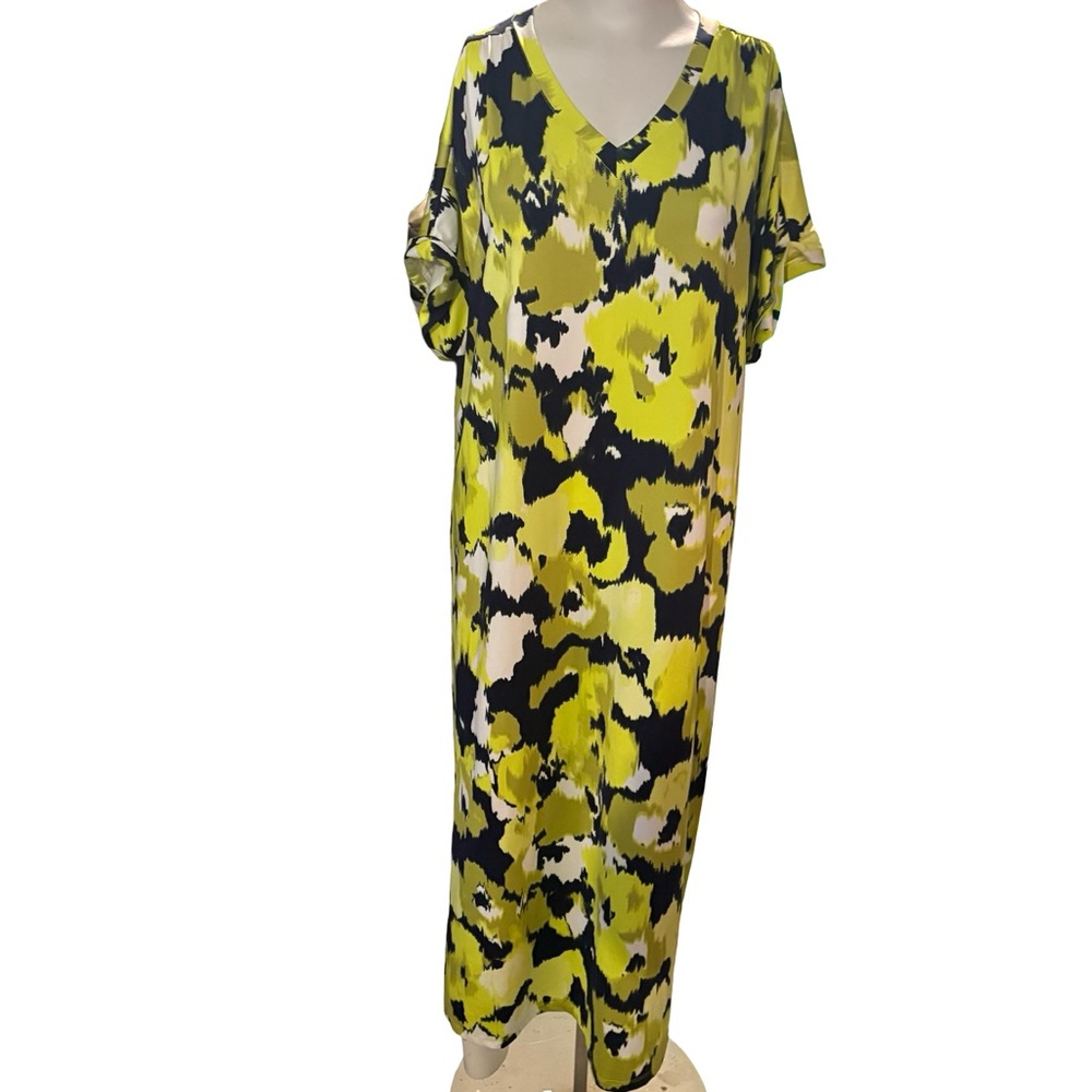XL ZUDA Vibrant Yellow and Black Maxi Dress